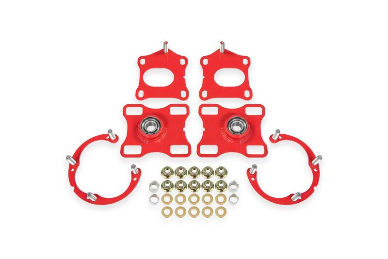 Ford Mustang Caster & Camber Plates - BMR Suspension - Red - `11-`14 Ford Mustang Caster & Camber Plates - BMR Suspension - Red - `11-`14